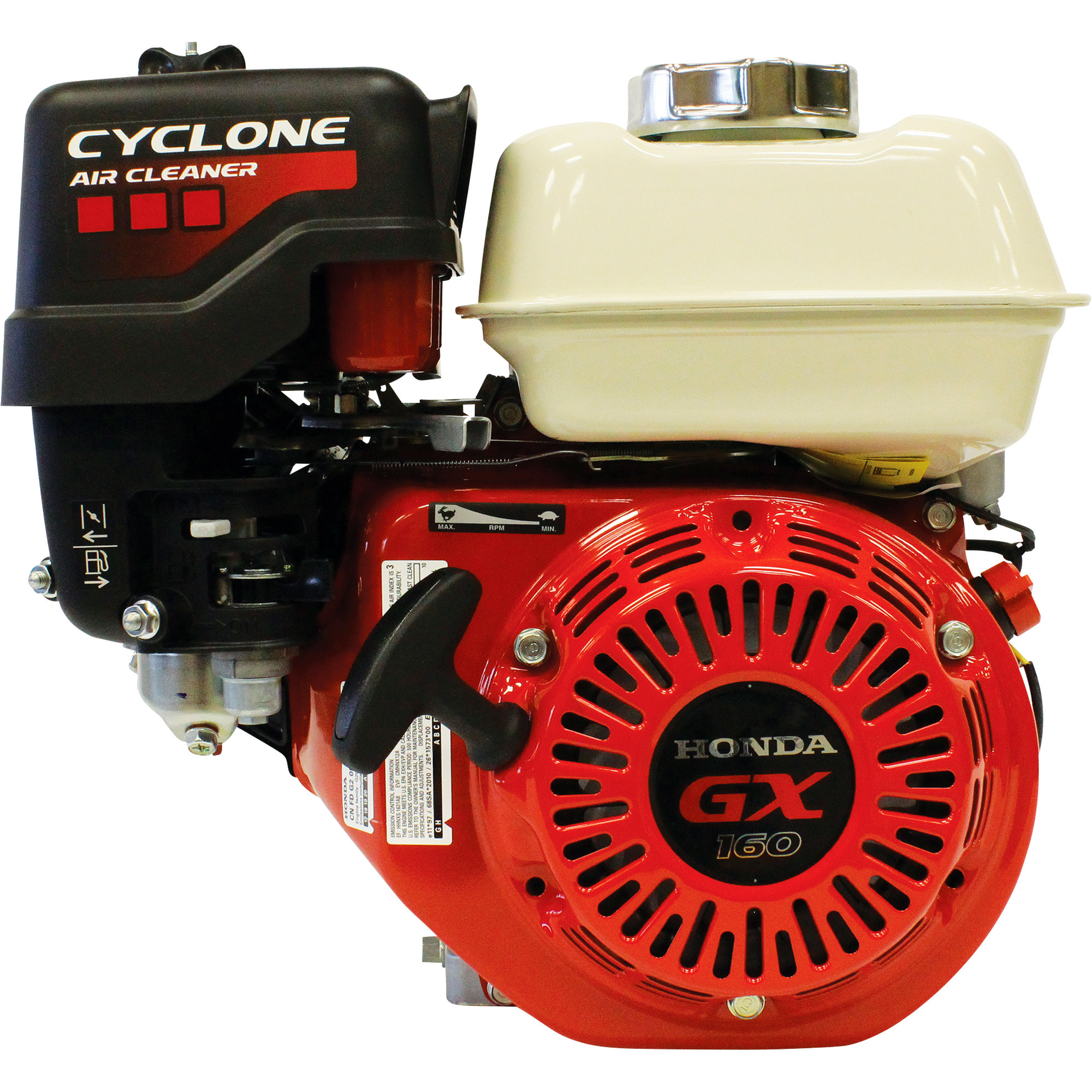 Honda Engines, HONDA 160CC OHV ENGINE, Engine Displacement 163 cc, Engine Type GX Series OHV Commercial-duty, Shaft Diameter 3/4 in, Model# GX160UT2XQC9